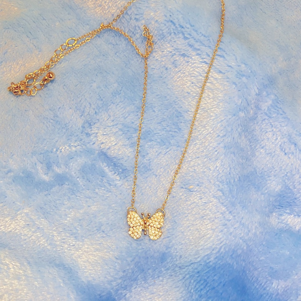 LC by Lauren Conrad pave butterfly necklace